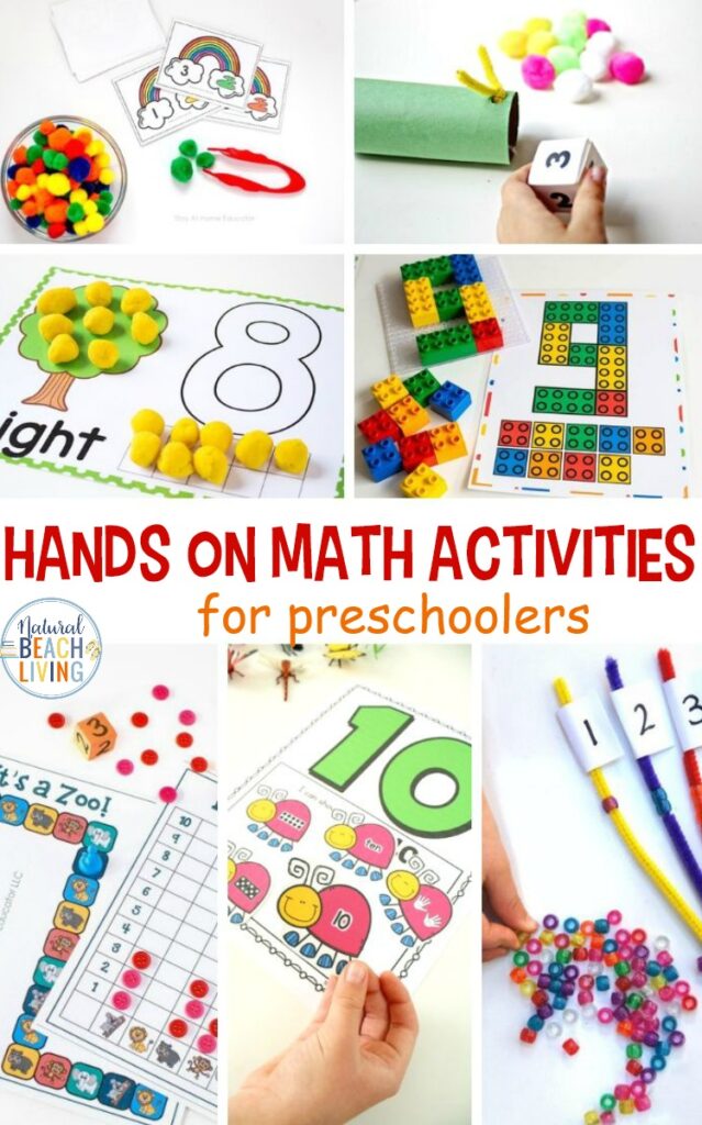 These Hands on Math Activities are perfect for preschool children. Math learning can be fun and these preschool activities prove that! These Hands on Math Activities for preschoolers are a great way to combine fine motor skills and learning. Hands on Math Activities for Kindergarten are the best for learning in a fun way.