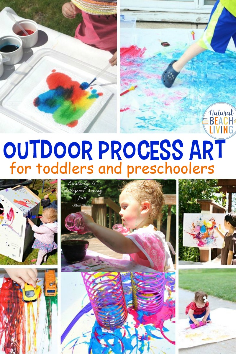 20+ Outdoor Process Art for Preschoolers