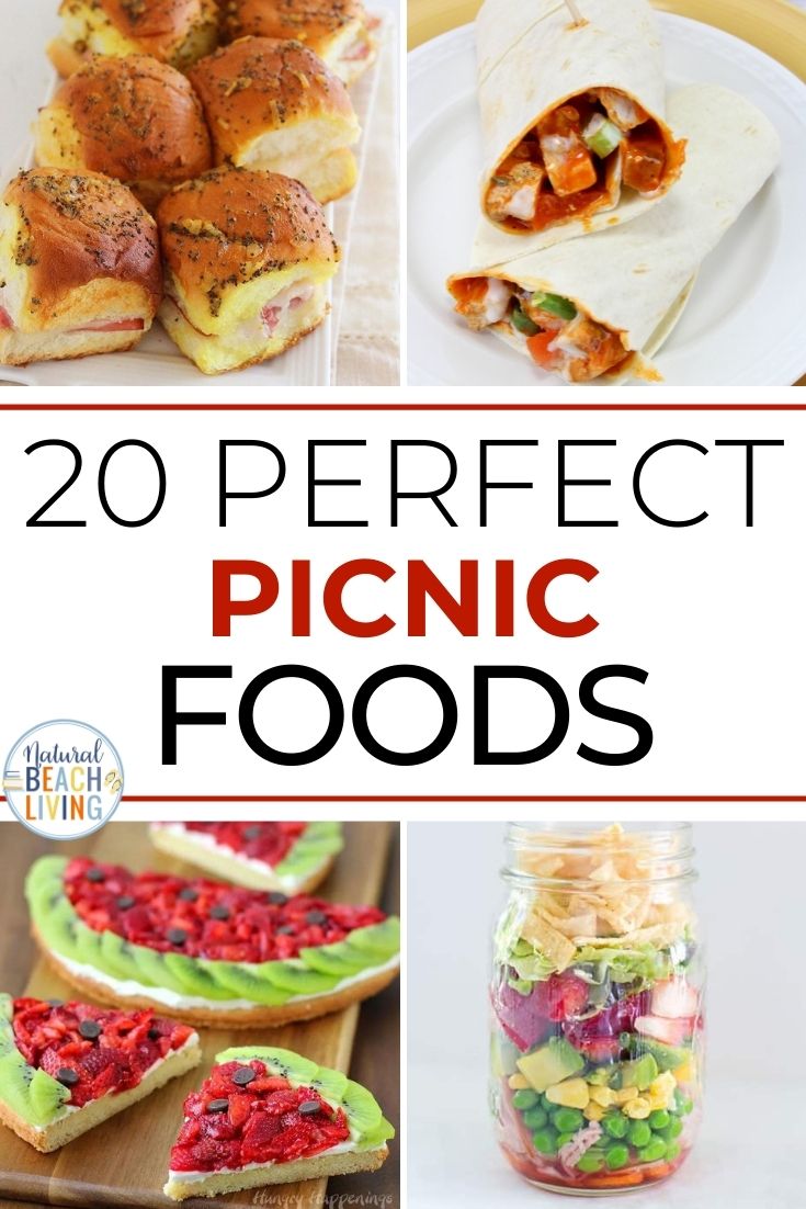 Make a few of these Beach Picnic Food Ideas to pack for a delicious lunch, Find easy main dishes, side dishes, treats, sweets, and more for a fun day at the beach with your family,  friends, or on a date. These picnic lunch ideas for the beach are just what you need this summer. 