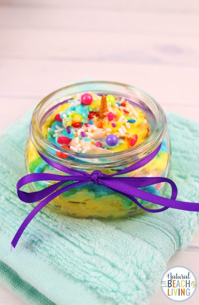 This Unicorn Whipped Soap is so fun and easy to make! Unicorn Soap, Have fun creating this DIY soap recipe together with your child. It's such a unique and easy project. This Unicorn Soap makes a perfect party favor or unicorn theme activity too. Fluffy Whipped Soap