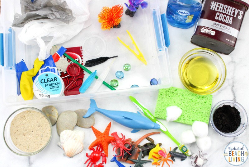 These Water Pollution Activities are so simple and easy to set up. Teach your kids about Pollution in a fun way. This pollution activity is a simple way to actually show children with real connections to nature on how pollution affects our environment. Pollution Science and Sensory Bin for Perfect Activities on Pollution 