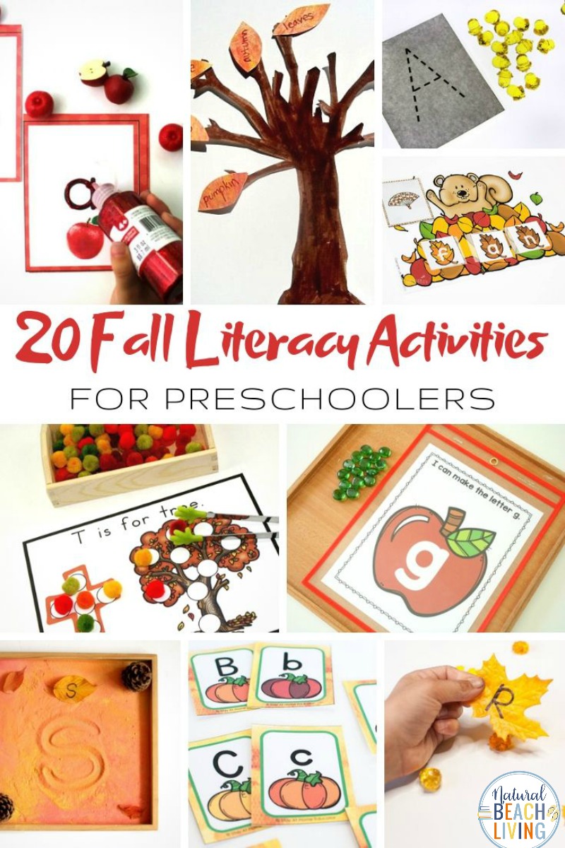 32+ Fall Literacy Activities for Preschoolers and Kindergarten