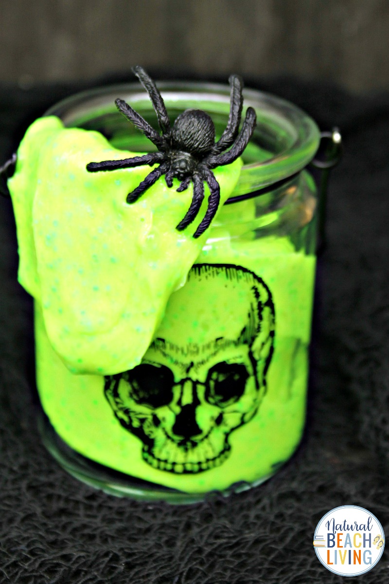 Glow in the Dark Slime with Contact Solution The Best Slime Recipes for Halloween and Beyond