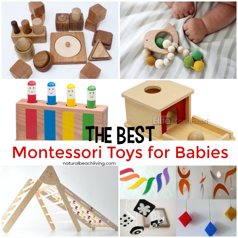 These 25 Montessori Toys for babies are perfect for your newborns through toddlers, The Best Montessori Toys for 1 year olds stimulate your child and offer so many benefits. By providing educational toys and open ended toys that allow your Montessori baby and toddler to play freely and use their imagination. 