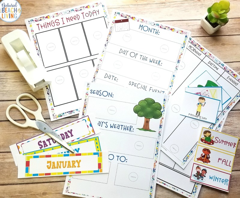 Setting a daily schedule for kids isn't hard to do and it's actually a great practice to set into place for  young children. With this Visual Schedule Printable Kids find comfort in knowing that there is order and Routine. Perfect Picture Schedule with Emotions Cards and a Daily Schedule for Kids