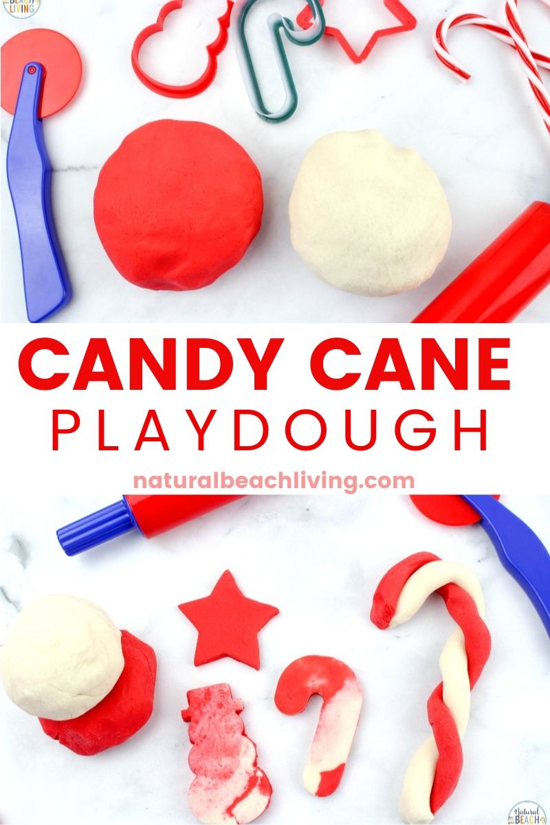 Christmas Playdough: Scented Candy Cane Play Dough Recipe