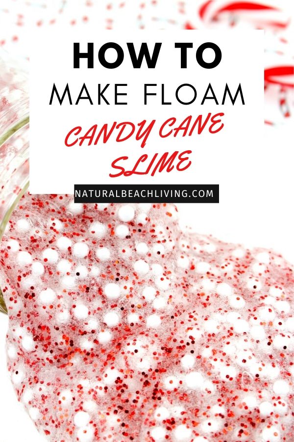 This Floam Candy Cane Slime Recipe is a great way to get excited about the holidays. It's full of fun and crunchy texture that the kids will love! Floam Slime and How to make Crunchy Slime in an easy way with only a few ingredients. This Candy Cane Slime is also the Best Christmas Slime for an Easy Slime Recipe 