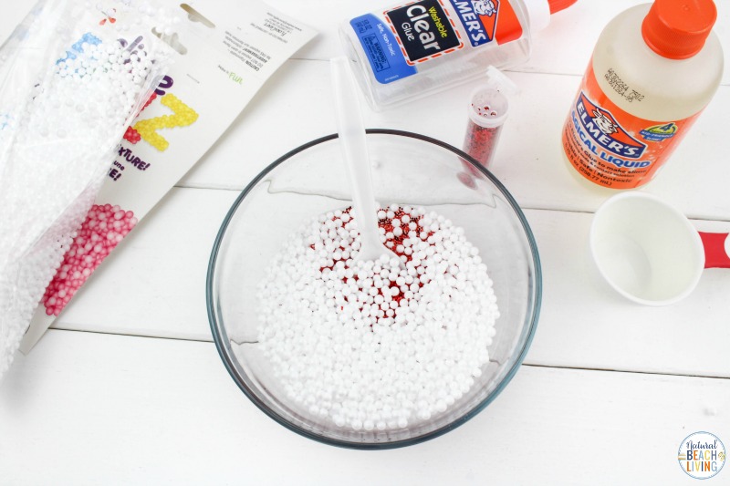 This Floam Candy Cane Slime Recipe is a great way to get excited about the holidays. It's full of fun and crunchy texture that the kids will love! Floam Slime and How to make Crunchy Slime in an easy way with only a few ingredients. This Candy Cane Slime is also the Best Christmas Slime for an Easy Slime Recipe 