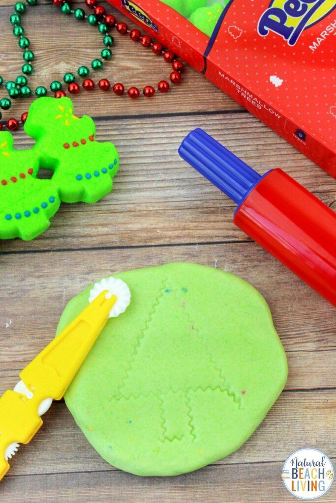 This Christmas Peeps Playdough recipe is fun to make. Plus, it tastes good. This Edible Playdough is perfect for a Christmas Sensory Play for toddlers and preschoolers, Peeps Playdough is easy to make with only 3 ingredients. Have fun with The Best Homemade Playdough Recipes 