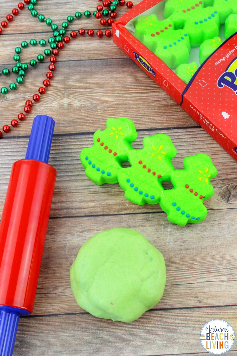 Christmas Peeps Playdough – Easy Homemade Playdough That’s Edible
