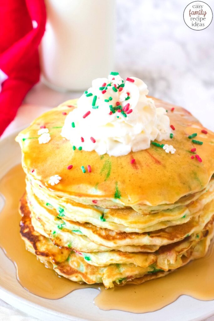 You're going to love this Elf on the Shelf Pancake Breakfast! It's a fun recipe that gets everyone cooking together in the kitchen! There isn't much better than eating Christmas pancakes? make homemade pancakes with your children to add fun and magic of the elf on the shelf. This Elf on the Shelf ideas will make your whole family happy.