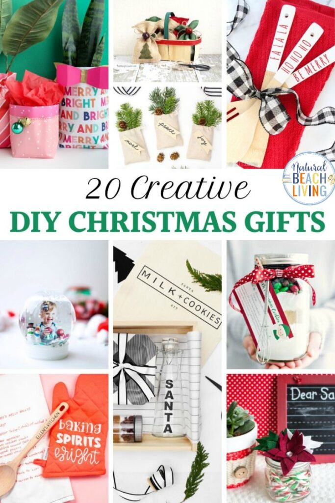 These Creative Christmas Gifts are a fun way to make homemade and DIY Christmas gifts that everyone will love! Plus these Unique Christmas Gift Ideas are so simple and affordable! Whether you need Christmas Gifts for Friends or Family we have hundreds of great Gift ideas