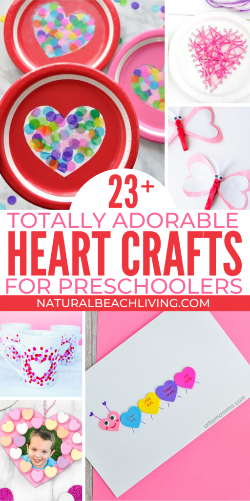 These are the cutest Heart Crafts for Preschoolers, You'll find Preschool Heart Crafts that are perfect for your preschoolers. These heart crafts are not only beautiful, but they help early learners work on fine motor skills. Heart Shape Activities for Preschoolers
