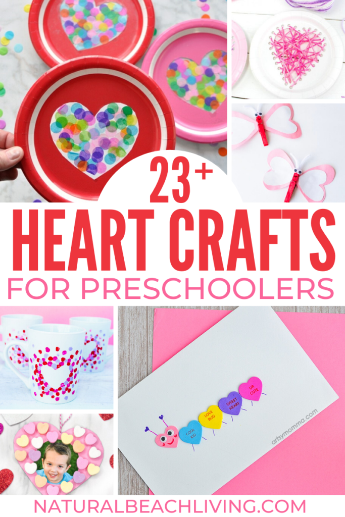 These are the cutest Heart Crafts for Preschoolers, You'll find Preschool Heart Crafts that are perfect for your preschoolers. These heart crafts are not only beautiful, but they help early learners work on fine motor skills. Heart Shape Activities for Preschoolers