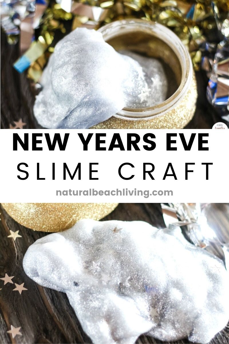 New Years Eve Slime Recipe and Craft Activity