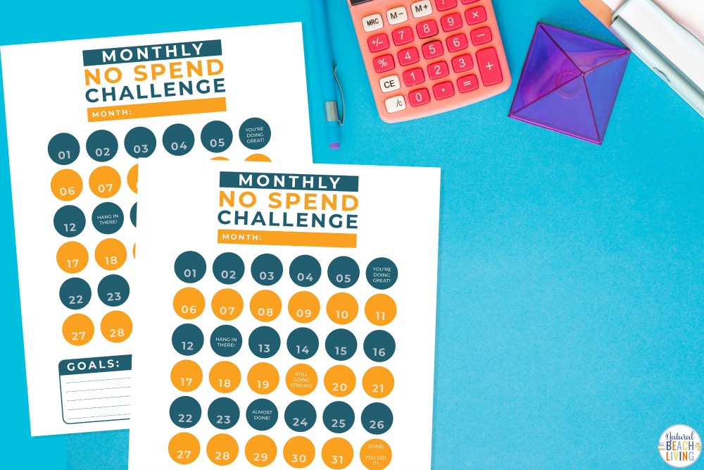 This No Spend Challenge is a super fun way to jump start your savings plan for the Year. If you're wanting to save money, try a No spend weekend ideas or this No Spend Challenge Printable with Fun things to do without spending money and No spend activities