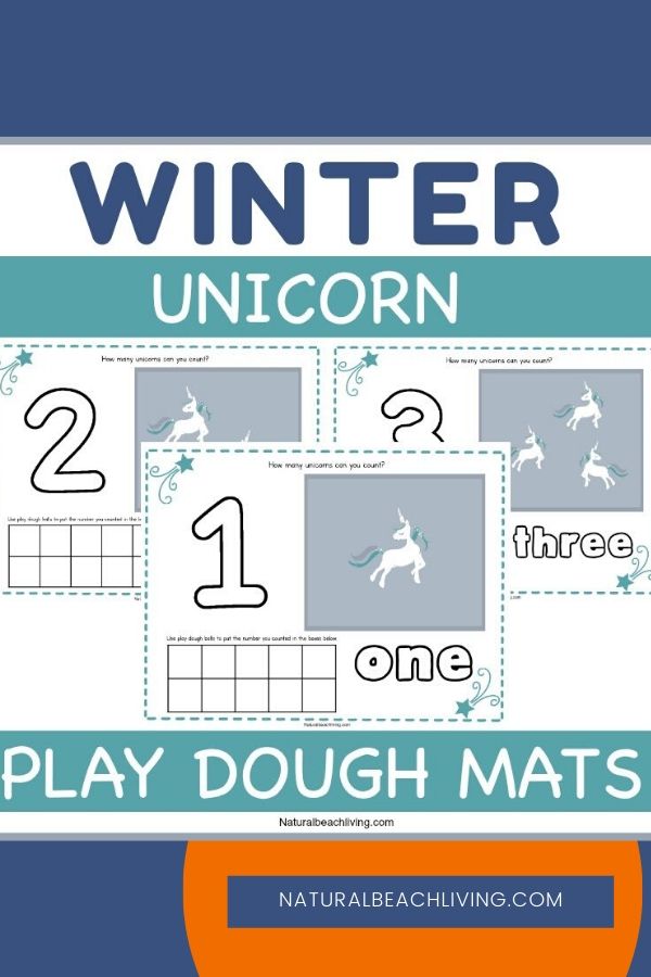 These unicorn playdough mats are perfect for preschoolers to think creatively, work on counting and number skills, and also work on their fine motor skills. Playdough Mats are a great way to introduce the concept of counting, writing, AND reading by using fun Unicorn themed printables. Add these to a Unicorn Lesson Plan or Preschool Unicorn Theme! 