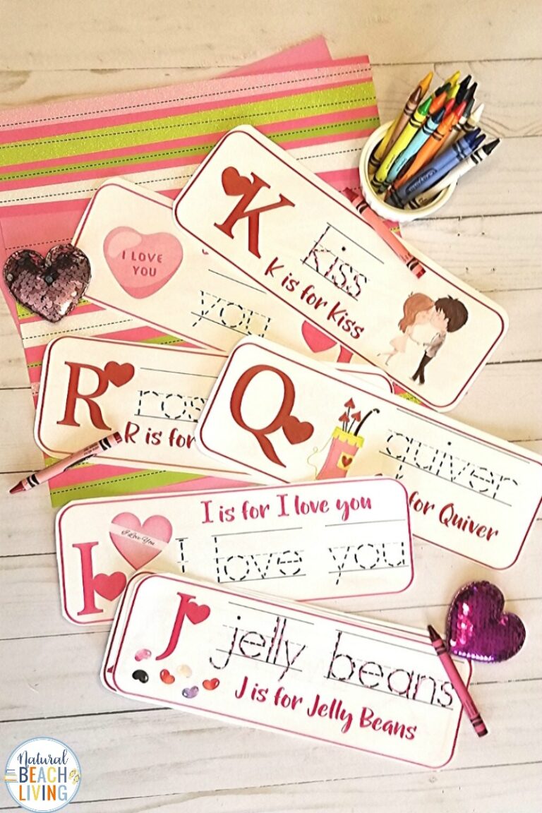 Valentine's Day Preschool Alphabet Activities - Natural Beach Living