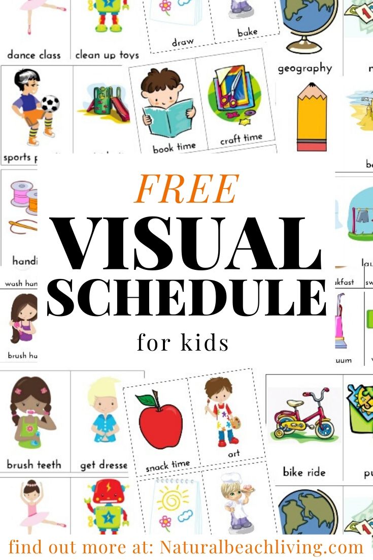 Daily Visual Schedule for Kids Free Printable