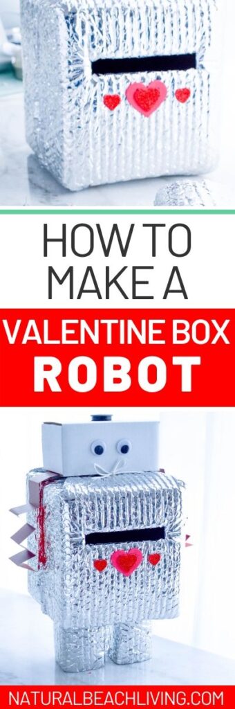 This Robot Valentine Box is so much fun! A super cute Valentine's Day Card Box that you can easily make with recycled materials? Your kids will love this DIY Robot Valentine Box, Gather up your supplies and get ready to have fun creating this DIY robot!