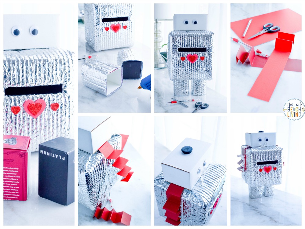 This Robot Valentine Box is so much fun! A super cute Valentine's Day Card Box that you can easily make with recycled materials? Your kids will love this DIY Robot Valentine Box, Gather up your supplies and get ready to have fun creating this DIY robot! 
