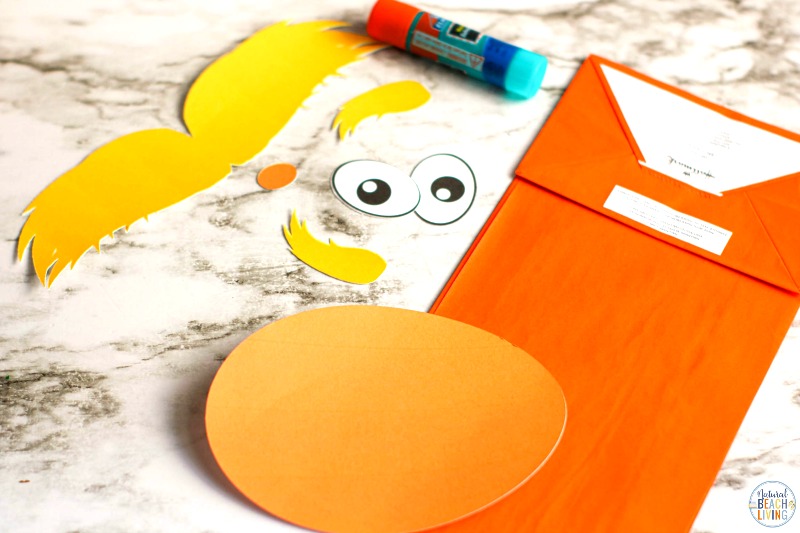 Everyone loves creating The Lorax Paper Bag Puppet! It's such a fun and simple activity. If you are looking for Dr. Seuss Activities, are celebrating Dr. Seuss' birthday, or want a fun preschool craft to make, The Lorax Paper Bag Craft with Free Lorax Template is perfect for you. 