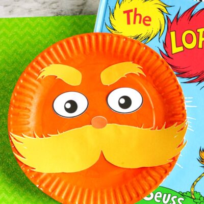 The Lorax Paper Plate Craft with Free Lorax Template - Natural Beach Living