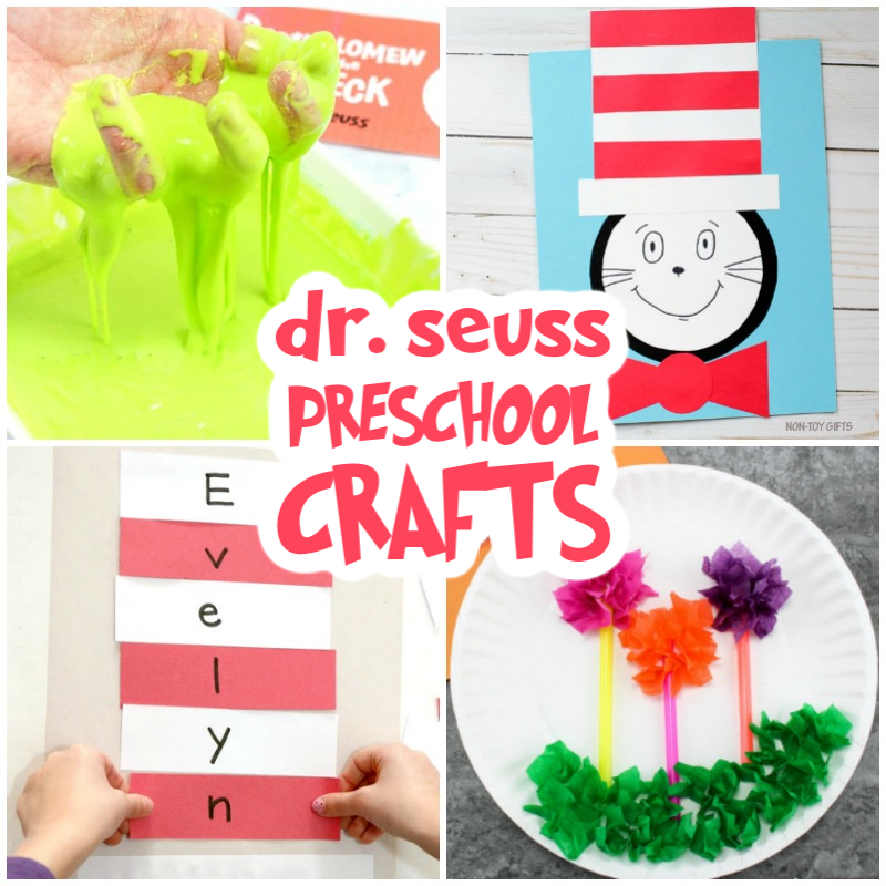 These Dr Seuss Preschool Crafts will delight your child as much as the books. Whether you are looking for Dr Seuss Craft Projects Ideas to Celebrate Dr Seuss Birthday or pick a few Dr Seuss Crafts for Preschoolers for Read Across America Day