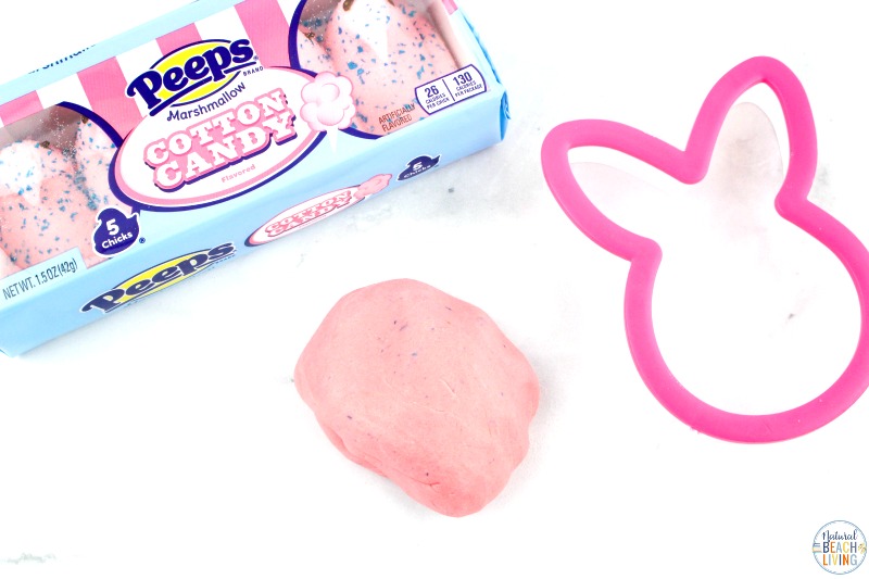 See how easy it is to make Cotton Candy Easter Peeps Playdough recipe! It's an easy playdough recipe that tastes and smells great. The kids will love adding this to their Easter Activities or Spring Sensory Play. Cotton Candy Playdough for Spring is Perfect