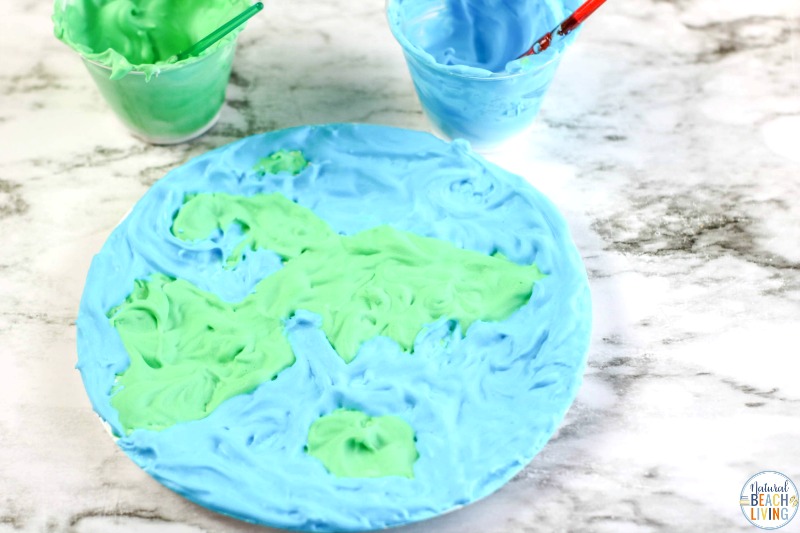 Puffy Paper Earth Crafts