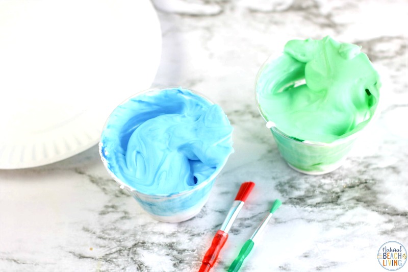 This Earth Day Paper Plate Craft with free Earth Template is a fun way to let your child make and visualize the Earth! Plus, it's a fun sensory activity, too! Earth Day Puffy Paint Art is a great activity and makes a perfect Earth Day Idea for Kids. 
