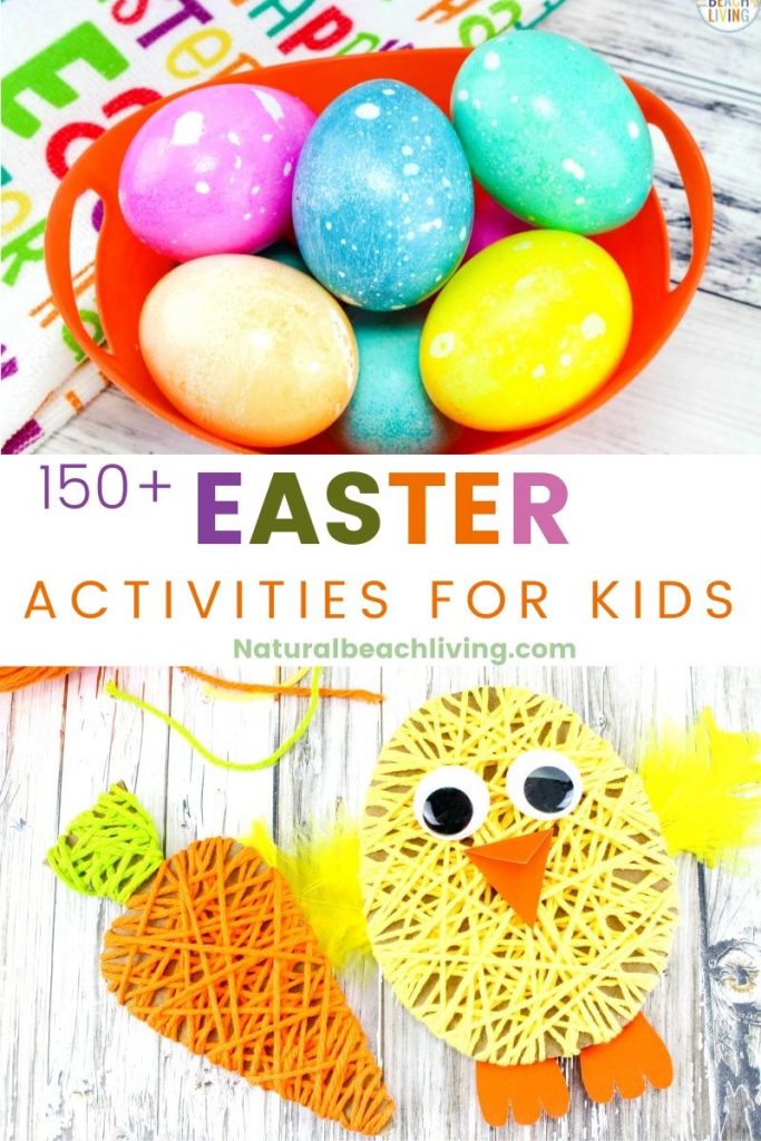 150+ Easter Ideas and Activities - You'll find Easter Crafts, Easter Activities for Kids and Easter Recipes, Plus over 100 Easter Basket Ideas, including 100 Non Candy Easter Basket Ideas, Easter Slime and Easter sensory play and Preschool Easter Printables