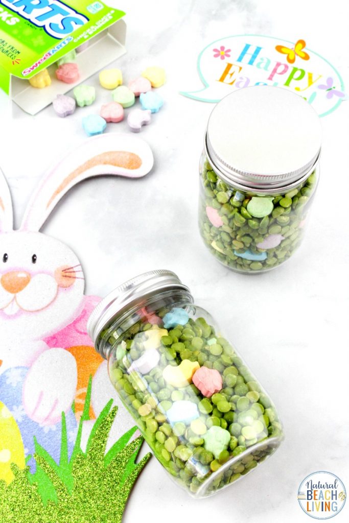 These Easter I Spy Sensory Bottles are fun for kids to make and play with. They're the perfect addition to any Easter basket, too! Easter Seek and Find Bottles are a fun game for toddlers and preschoolers. Spring Sensory Bottles and Find it Bottles for Easter activities.