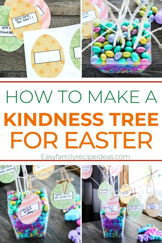 This Easter Kindness Tree is such a fun way to show your children how easy it can be to spread kindness, And this Kindness Tree is a wonderful project for families to do together. Use this free Easter Egg Template for Ways to Show Kindness. Plus it's the perfect Easter Craft