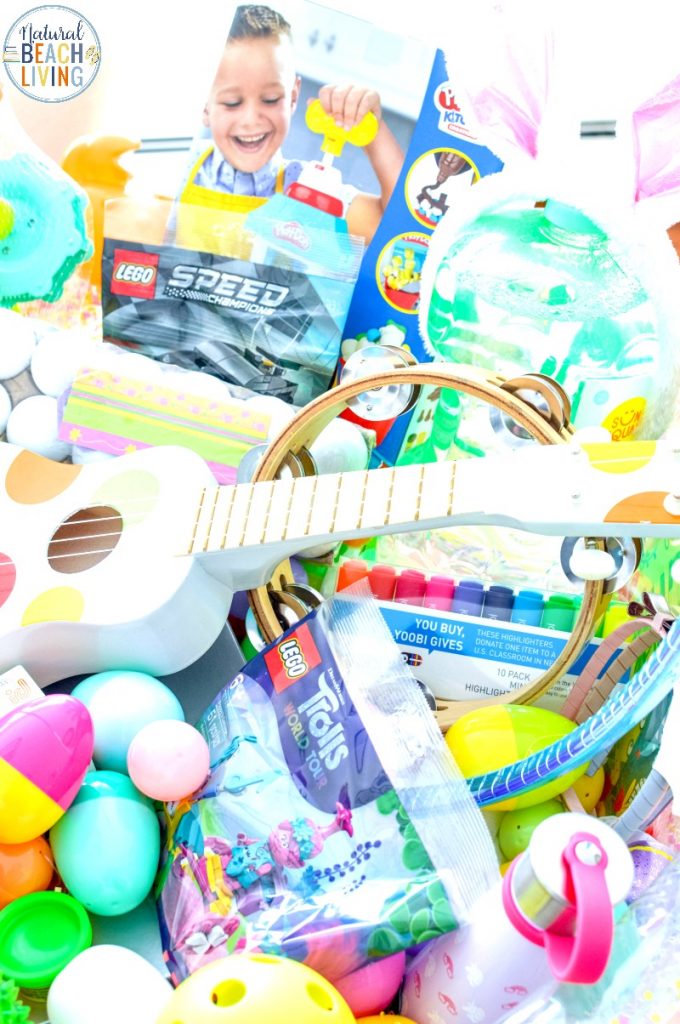 This Giant Easter Basket is so much fun for kids! It's a great way to really surprise them on Easter Morning with a Jumbo size gift! These Easter ideas are fun for all ages and make the Best Easter Basket Ideas for Boys and Girls