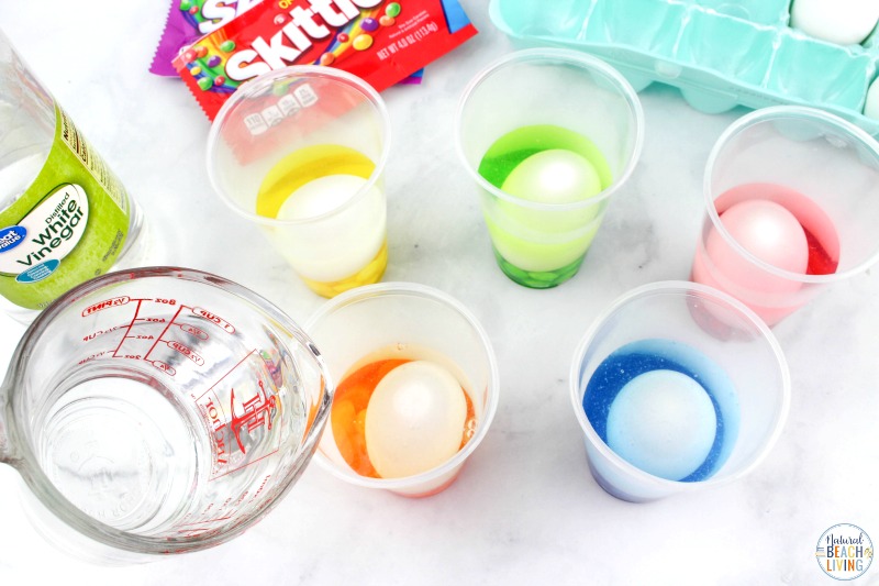 Are you ready to see How to Dye Easter Eggs with Skittles? If so, you're in the right place! This simple Easter Science Experiment will show you exactly how! Candy Science is so fun for kids of all ages. Try this Easy Egg Decorating Ideas with your kids.