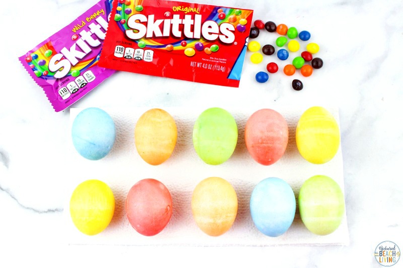 Are you ready to see How to Dye Easter Eggs with Skittles? If so, you're in the right place! This simple Easter Science Experiment will show you exactly how! Candy Science is so fun for kids of all ages. Try this Easy Egg Decorating Ideas with your kids.
