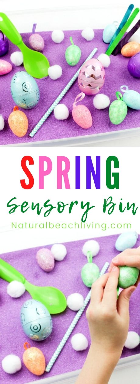 Easy Spring Sensory Bin for Toddlers and Preschoolers - Natural Beach ...