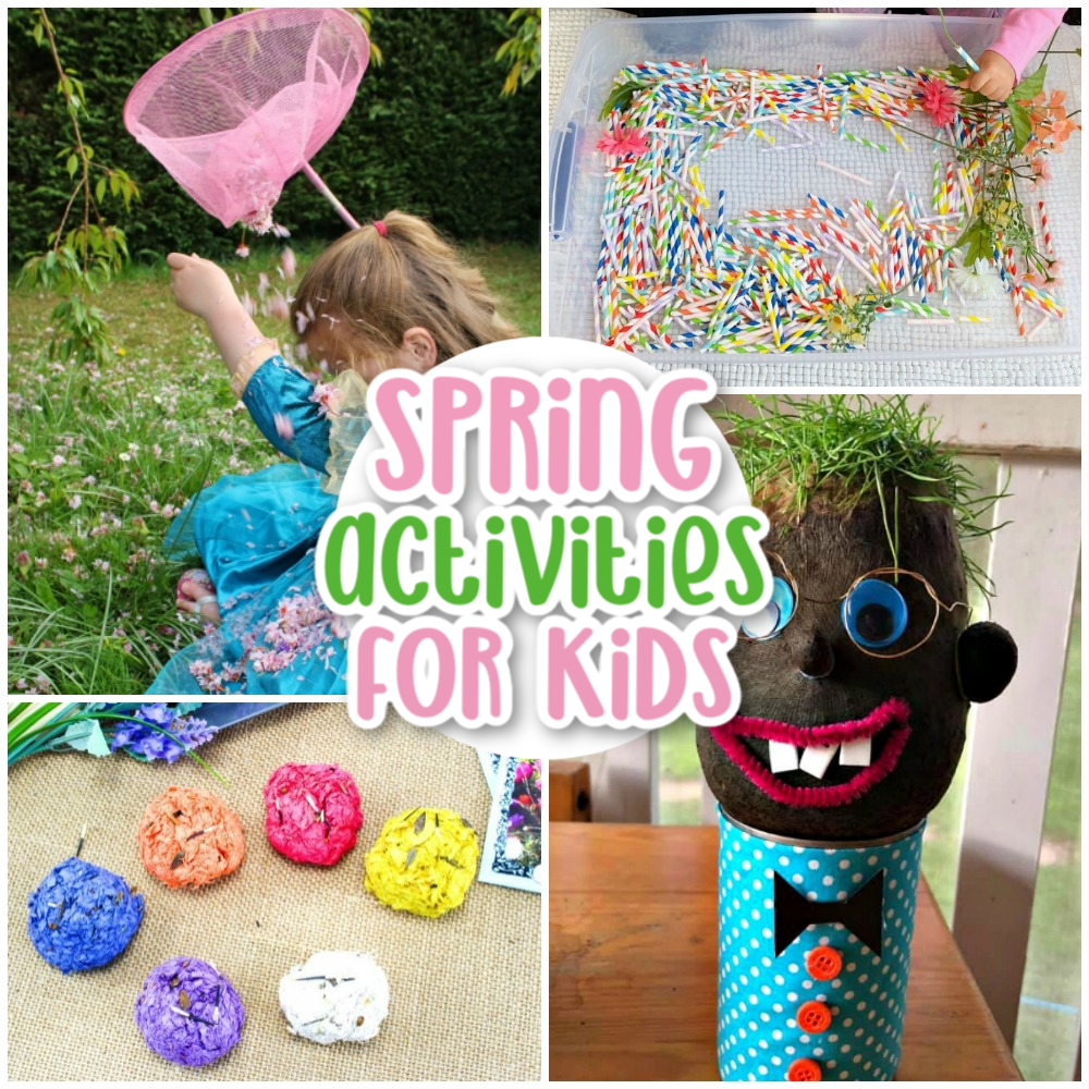 These 35 Great spring activities for kids to learn and have fun this spring. including spring holidays like Easter, Earth Day, and St. Patrick's Day, too! Find THE BEST Spring crafts, activities, snacks, sensory play, games, and more. You'll find many Springtime activities that can be done right in your own backyard as well as on nature walks and indoors.