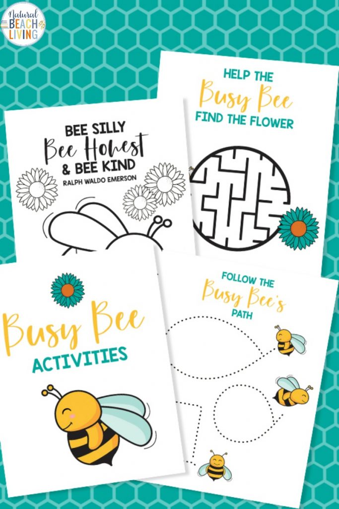 Teach your preschooler all about the life cycle of a bee with these fun bee activities. These Life Cycle Activities for Kids and Learning about Bees for Preschoolers with Bee Printables Make for the Best Bee Preschool theme