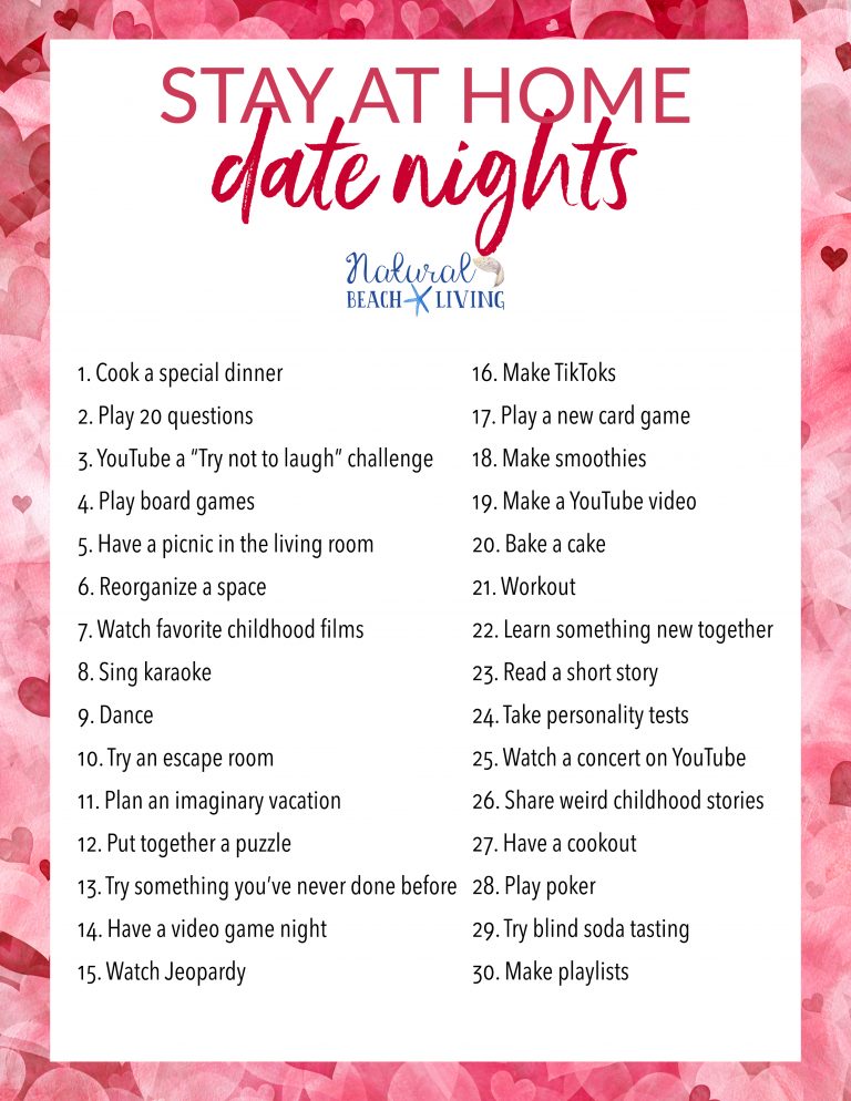 30+ Date Night Ideas at Home that are Creative, Cheap, and Fun