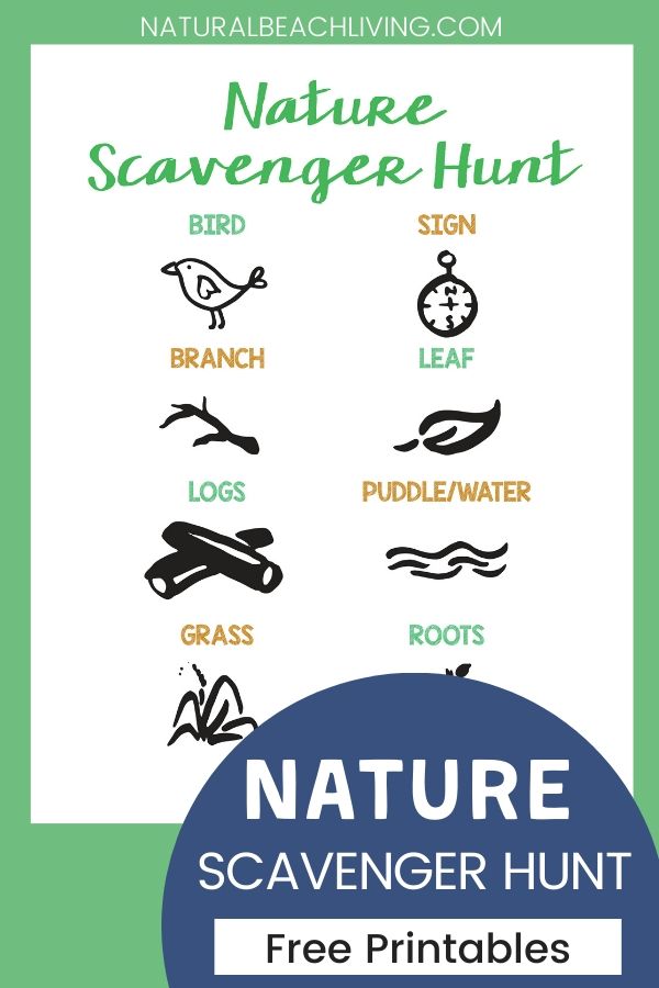 Nature Scavenger Hunt is a great way to get the kids outside and exploring their natural surroundings. This Backyard Scavenger Hunt is Perfect Printable Activities for Kids, Have an Outdoor Nature Scavenger Hunt at home today.