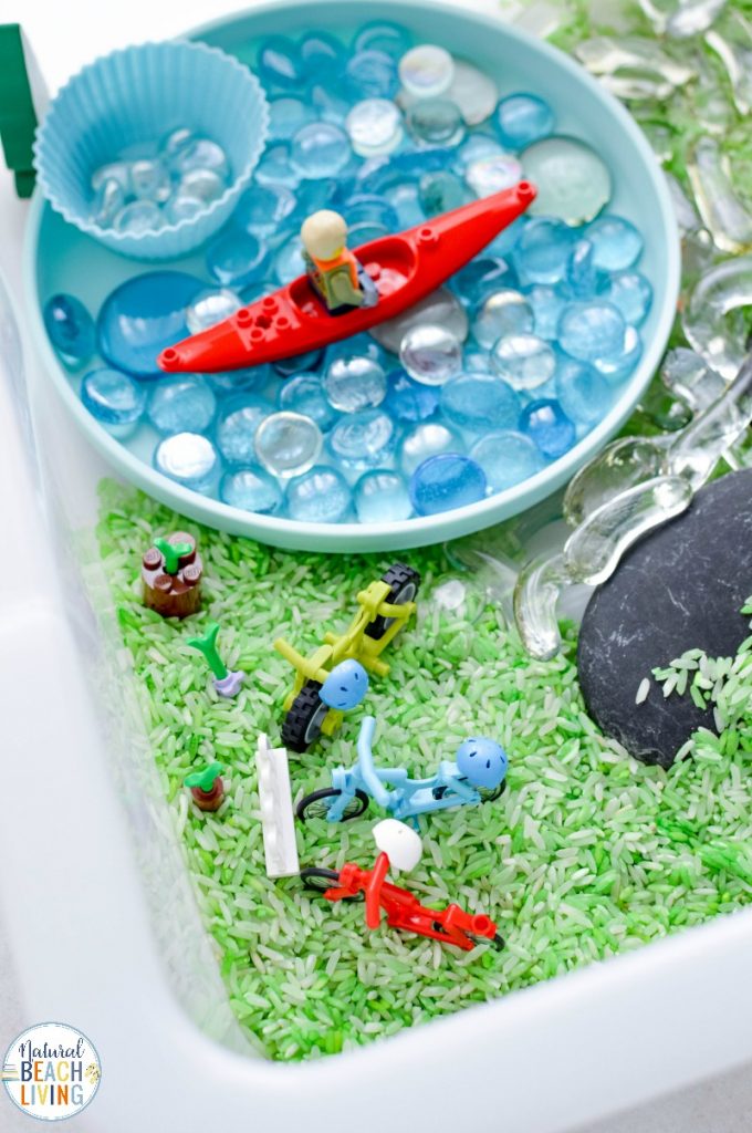 This Lego Transportation Theme Sensory Bin is such a fun way to work on fine motor skills and imagination. There are so many fun things to do with Lego. Add this Sensory Activity to your preschool Transportation theme the kids will love it
