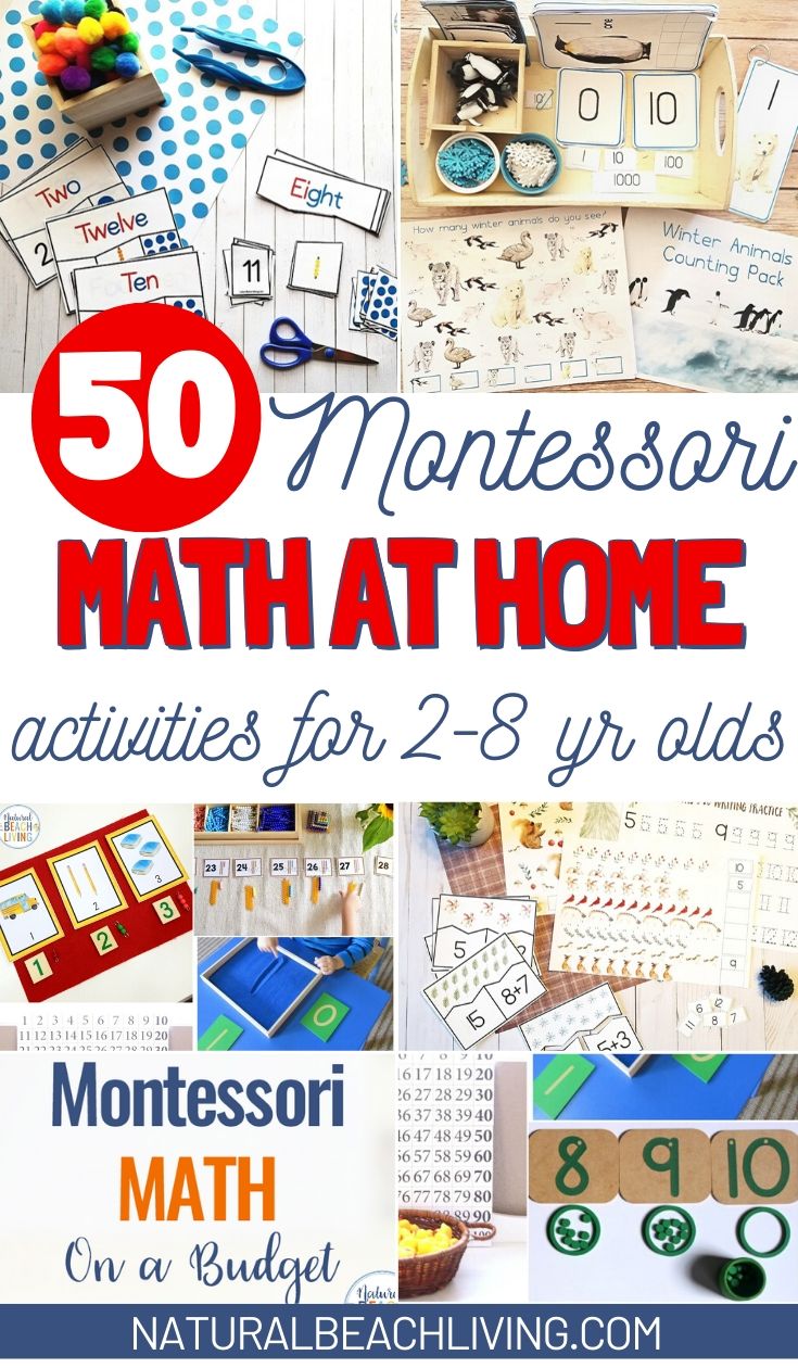 Montessori Math at Home for 2-10 Year Olds