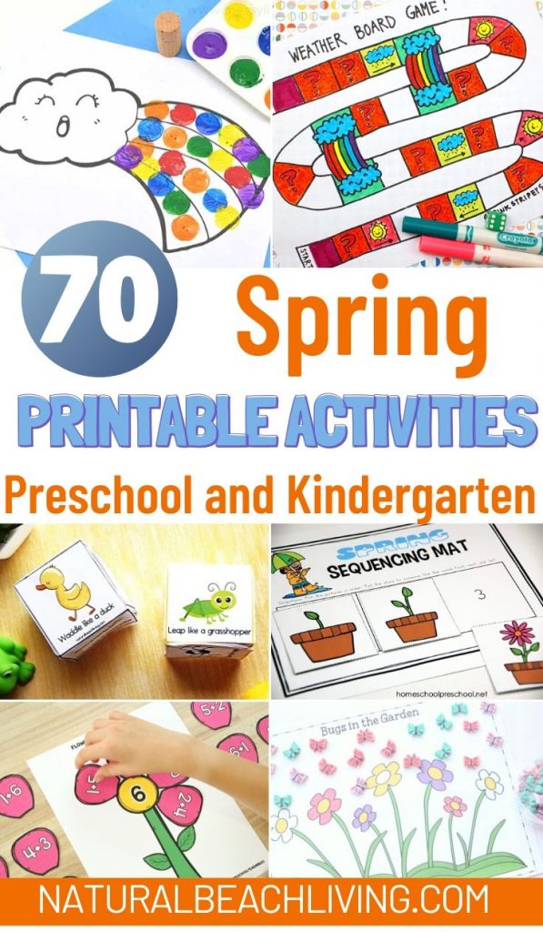 Here you will find over 70 Spring Printable Activities for Kids, These are Fun Printable Activities like scavenger hunts, flower themes, life cycles, spring printable games, literacy skills, math activities and so much more. Printable Activities for Toddlers and Preschoolers, and Free Printable Worksheets for Kindergarten. 