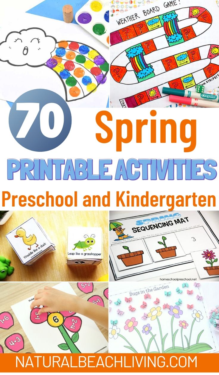 70+ Spring Printable Activities for Kids