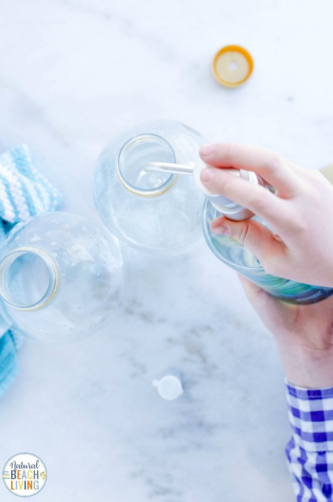 This super cool tornado in a bottle activity is so exciting for preschoolers and kindergarten. Add a Tornado Experiment to your weather preschool theme or weather science unit study for fun and educational hands on learning.