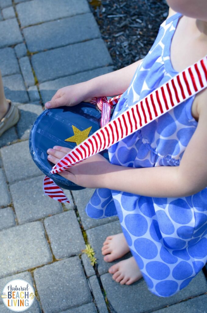 Make a 4th of July Drum for Kids, Playing drums with your kids is a great way to introduce them to rhythm, timing, and to learn about other cultures around the world through music. This Drum Craft for Kids is perfect for a patriotic craft idea or 4th of July parade, Homemade instruments for kids
