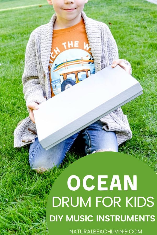 Make your own DIY ocean drum craft. Ocean drums are a fun homemade musical instrument for kids of all ages. This is a perfect ocean activity or a fun idea for a beach theme too. Learn the Benefits of Playing Instruments and see other Music activities for preschoolers