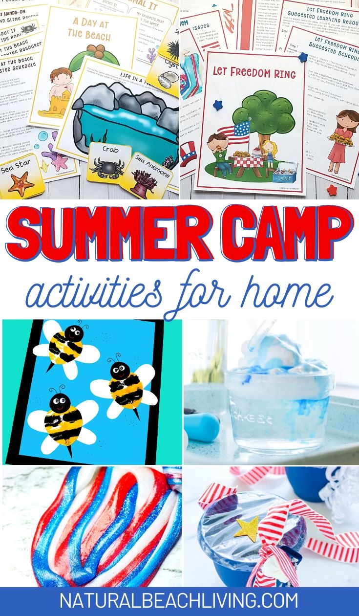  From making slime to tie-dyeing shirts, water activities, and bubble wands, to outdoor scavenger hunts, you'll find so many creative summer camp activities to keep the kids entertained. Over 100 Summer Activities for Kids and Summer Camp Themes kids love. 